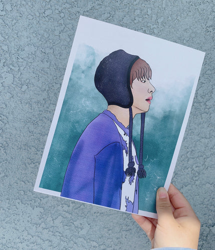 Watercolor Spring Day Taehyung Print